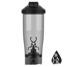 Fitness Exercise Protein Powder Fully Automatic Electric Mixing Cup (Option: Black-USB)